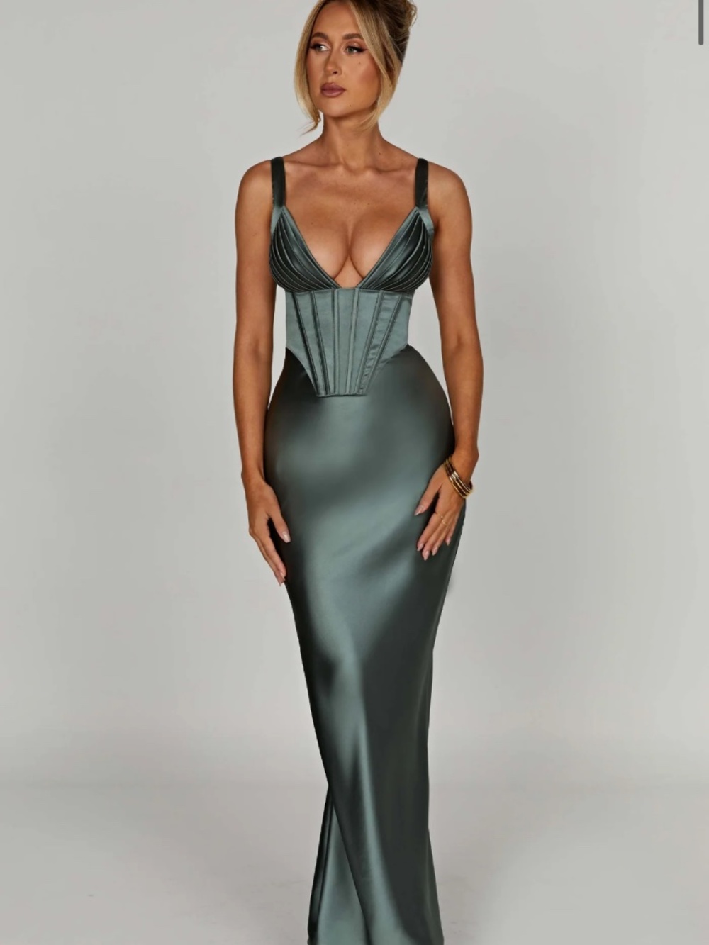 Babyboo Shae Maxi Dress- Sage XS